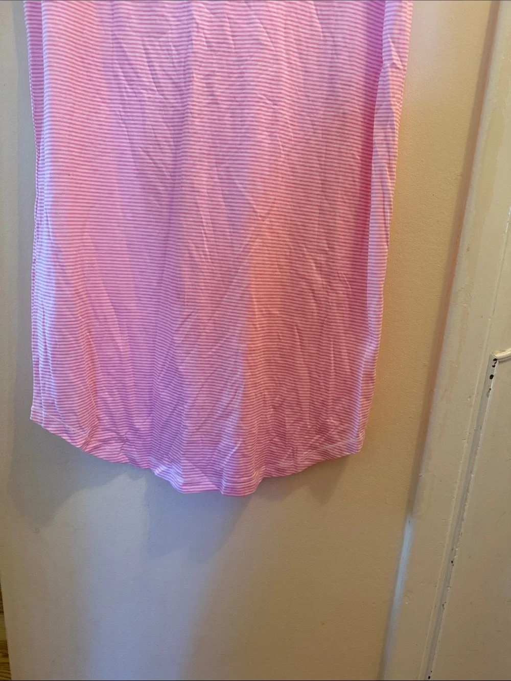Lauren  Ralph Lauren Pink Striped Short Sleeve women’s nightgown S